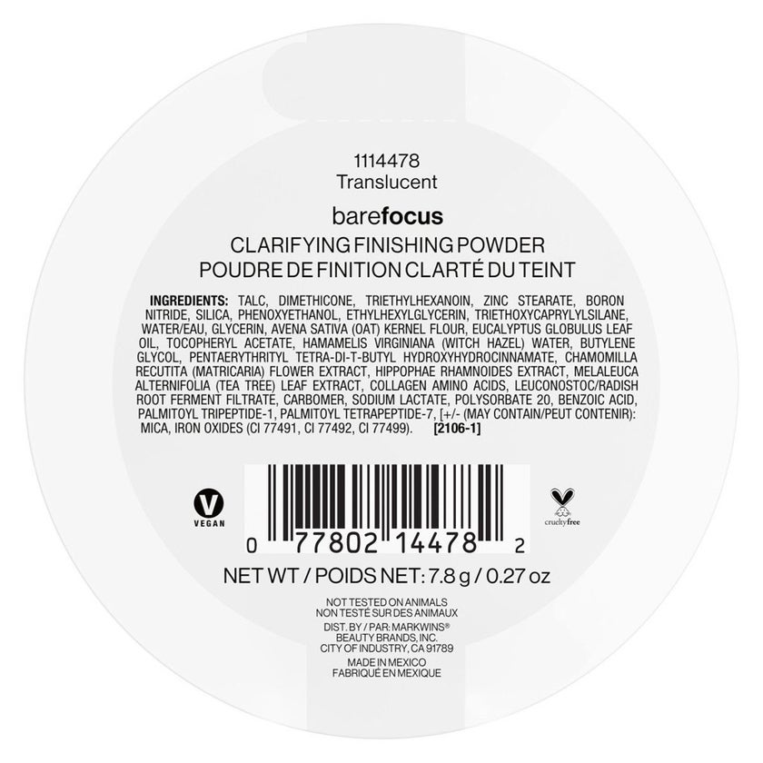 Wet n Wild Bare Focus Clarifying Finishing Powder - Translucent