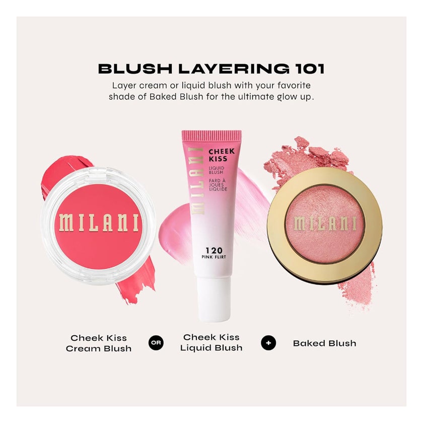 Milani Cosmetics Baked Powder Blush 01 - Dolce Pink 