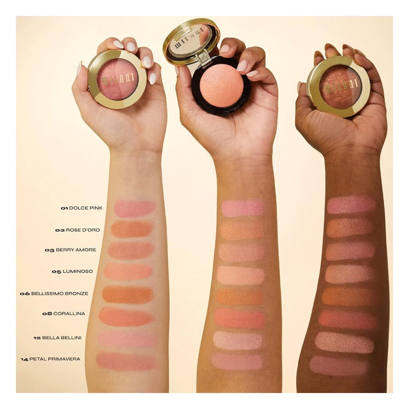 Milani Cosmetics Baked Powder Blush 01 - Dolce Pink 