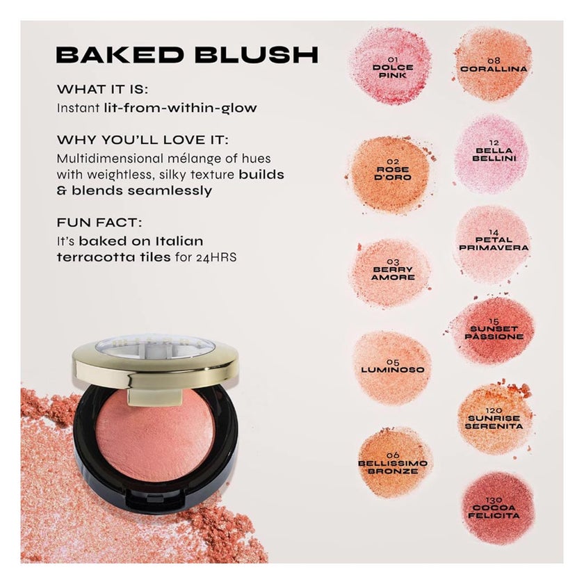 Milani Cosmetics Baked Powder Blush 02 - Rose D'Oro