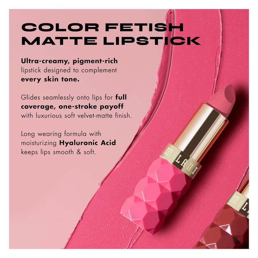 Milani Cosmetics Color Fetish Matte Lipstick, Shade - 310 Peony