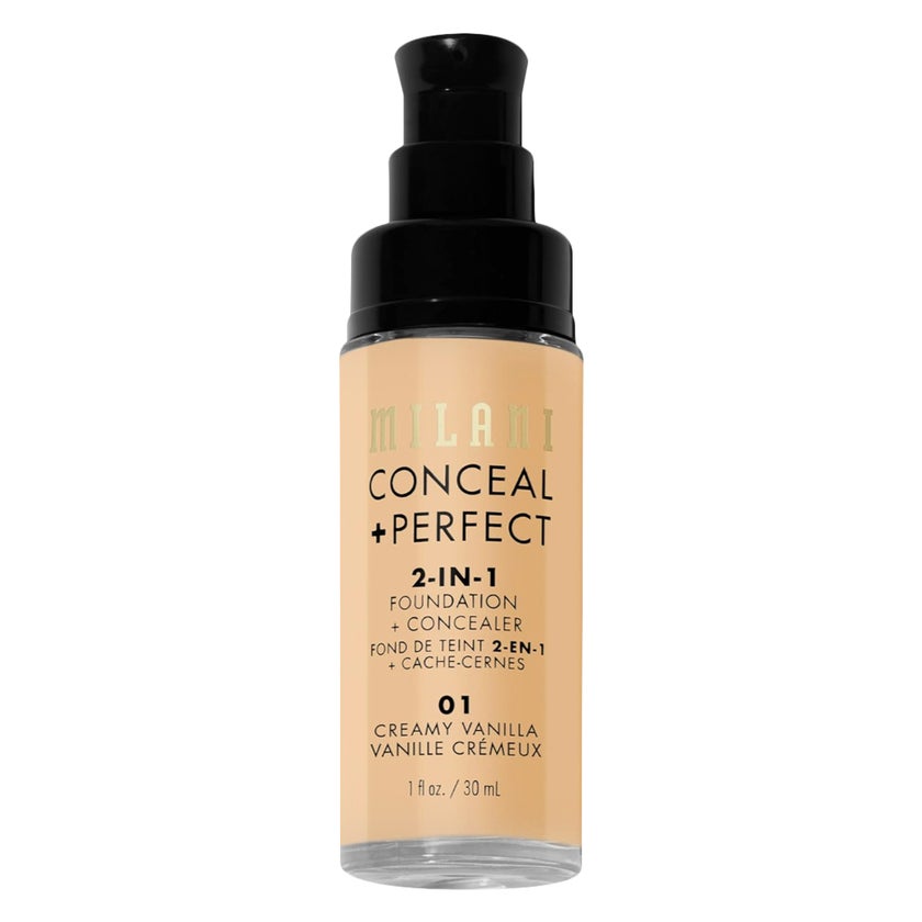 Milani Cosmetics Conceal + Perfect 2-In-1 Foundation & Concealer 30ml - 01 Creamy Vanilla 