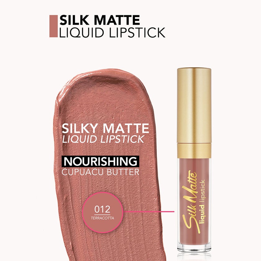 Flormar Silk Matte Liquid Lipstick - Shade 012 Terracotta