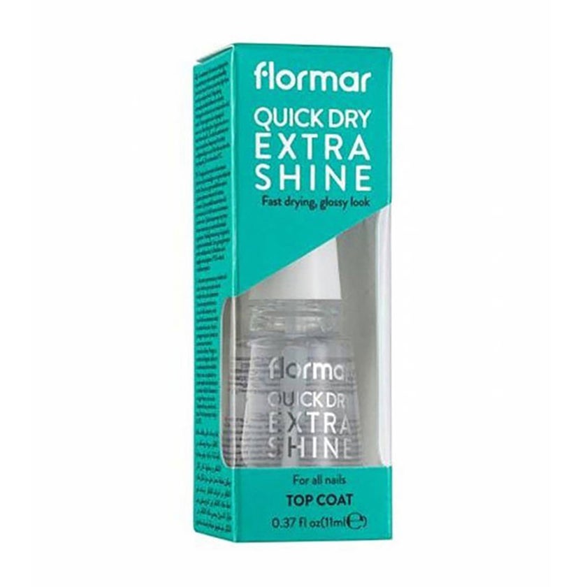Flormar Quick Dry Extra Shine Transparent Nail Polish 11ml