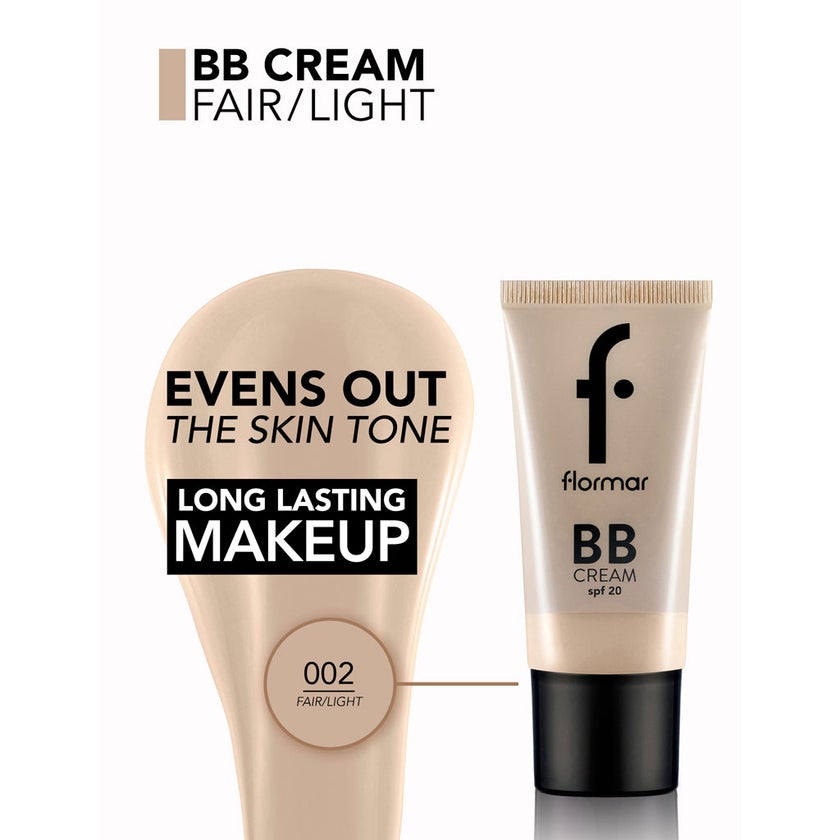 Flormar BB Cream SPF20 35ml - Shade 002 Fair/Light