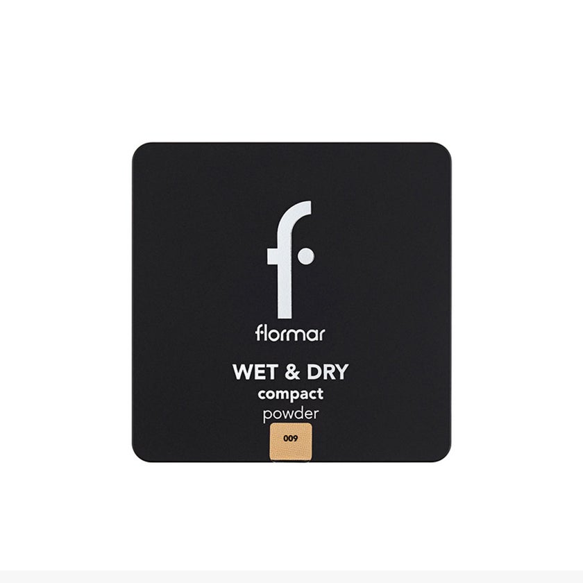 Flormar Wet & Dry Compact Powder - Shade 009 Honey
