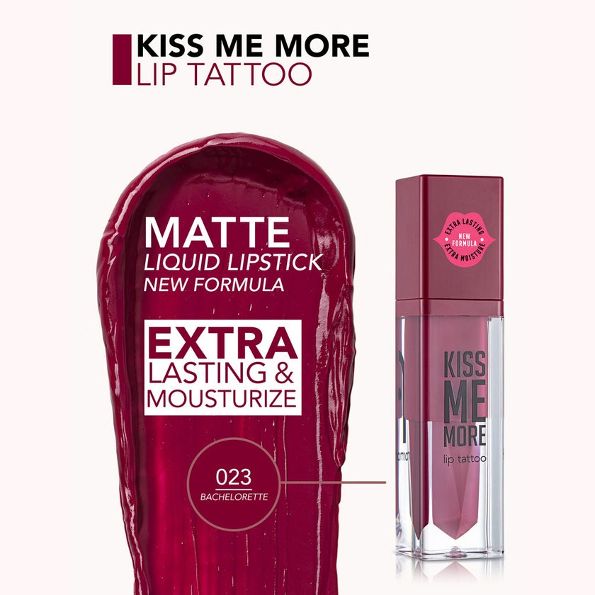 Flormar Matte Liquid Lipstick - Kiss Me More Lip Tattoo 023 Bachelorette