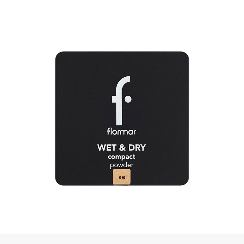 Flormar Wet & Dry Compact Powder - Shade 010 Apricot