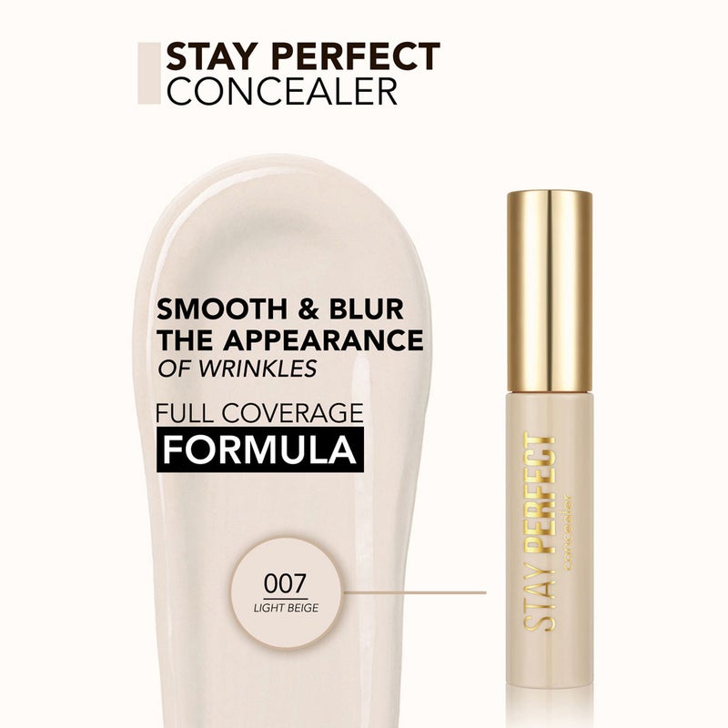 Flormar Stay Perfect Liquid Concealer - Shade 007 Light Beige
