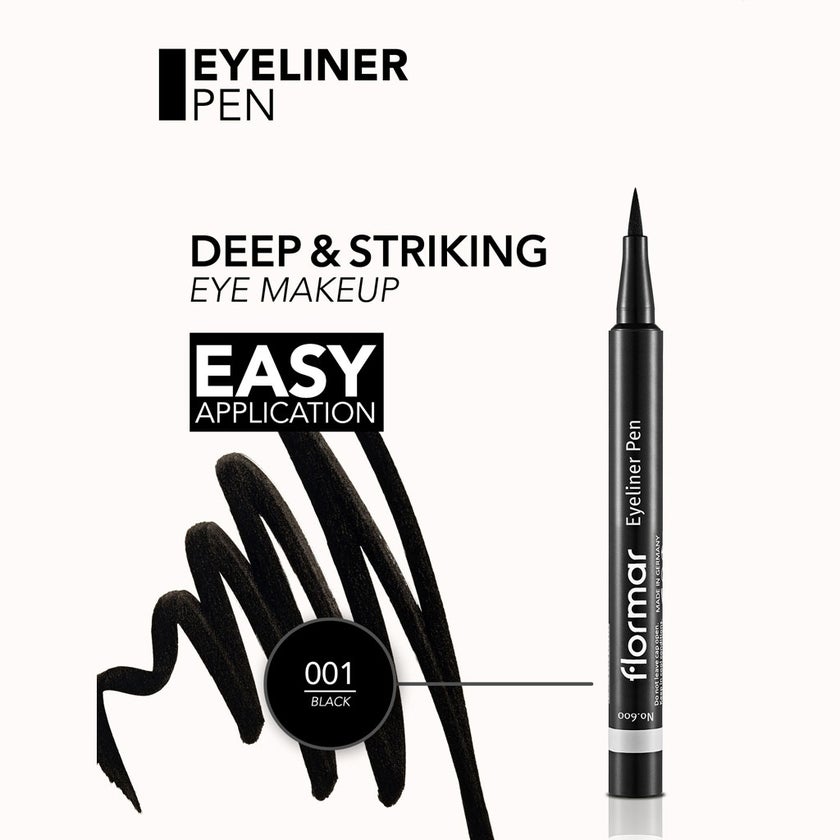 Flormar Eyeliner Pen - 001 Black