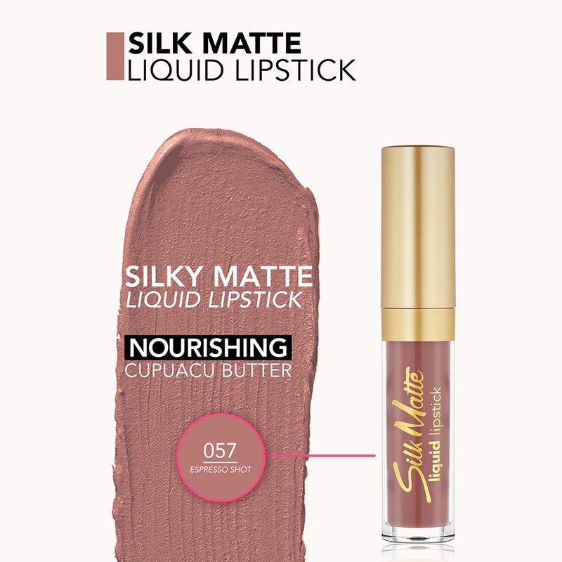 Flormar Silk Matte Liquid Lipstick - Shade 057 Espresso Shot