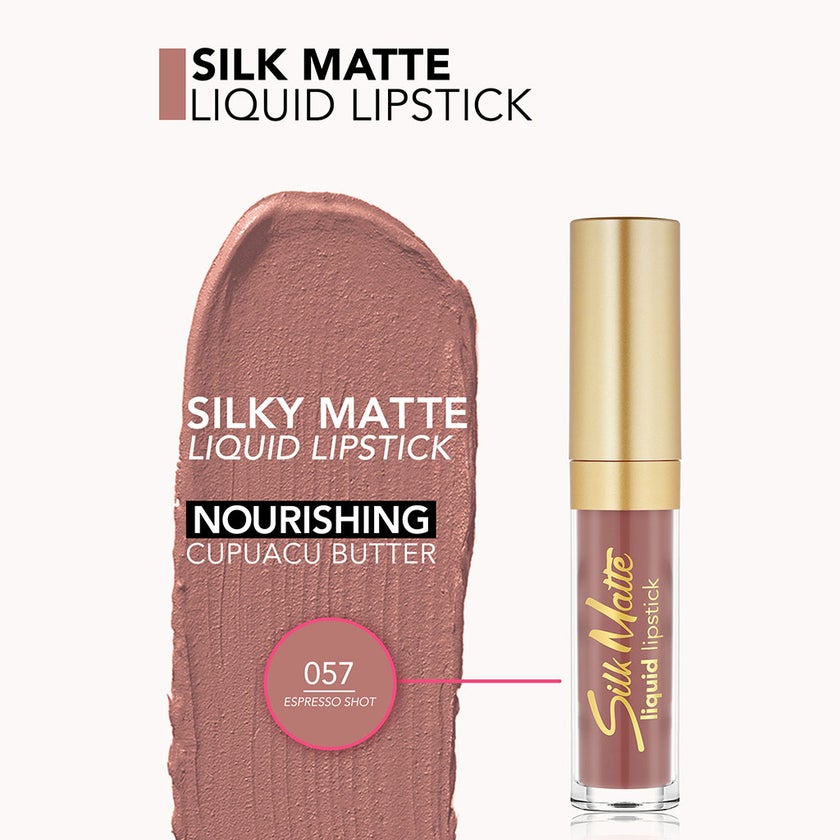 Flormar Silk Matte Liquid Lipstick - Shade 057 Espresso Shot