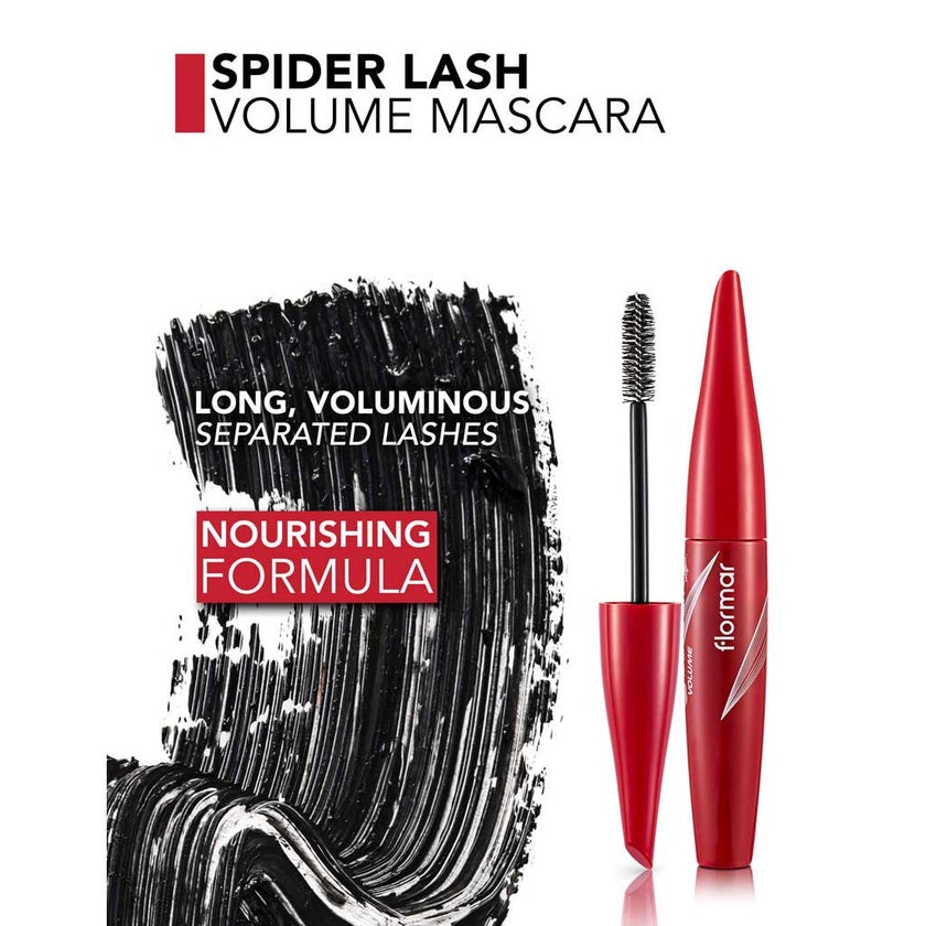 Flormar Spider Lash Black Mascara - 002 Volume