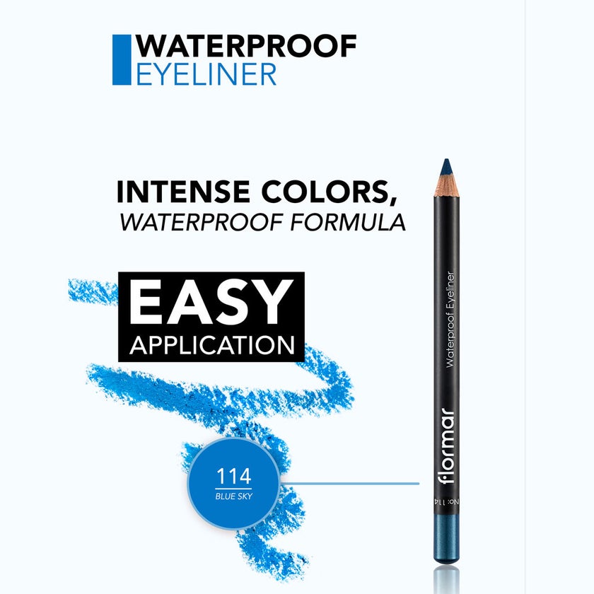 Flormar Eyeliner Pencil - 114 Blue Sky