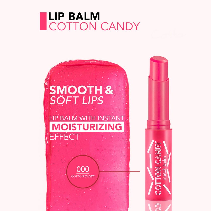 Flormar Match Lip Balm SPF15 - Shade 000 Cotton Candy