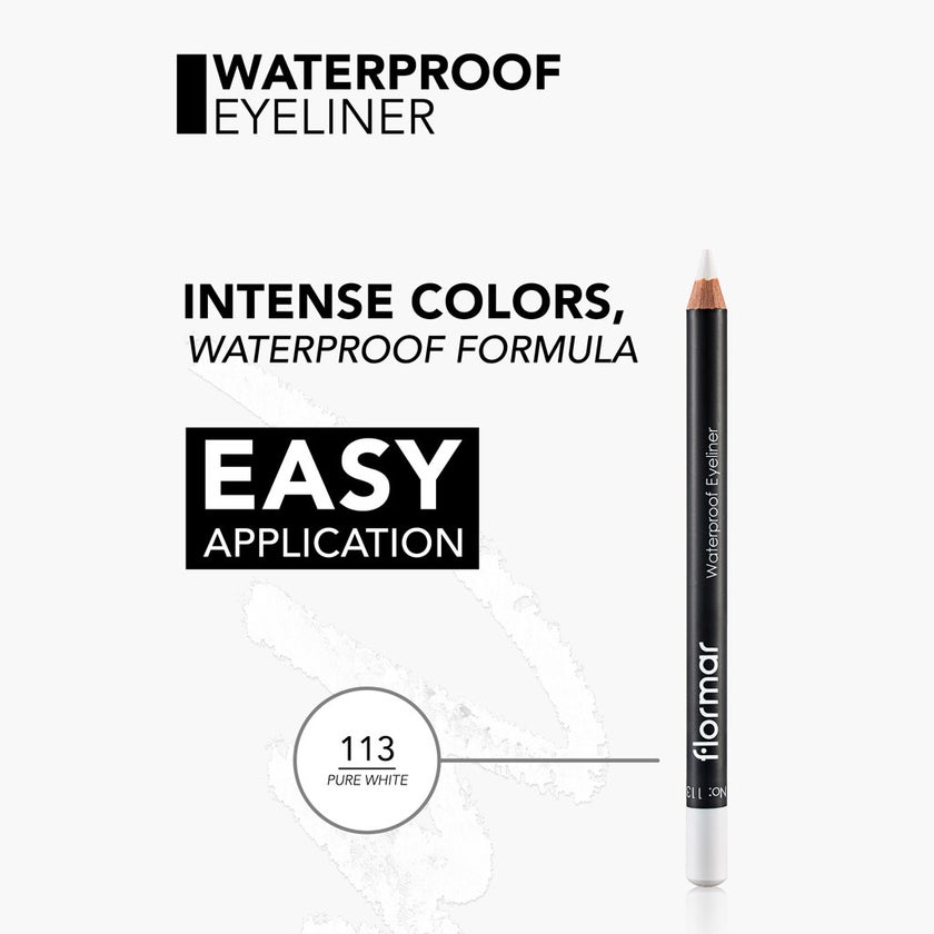 Flormar Eyeliner Pencil - 113 Pure White