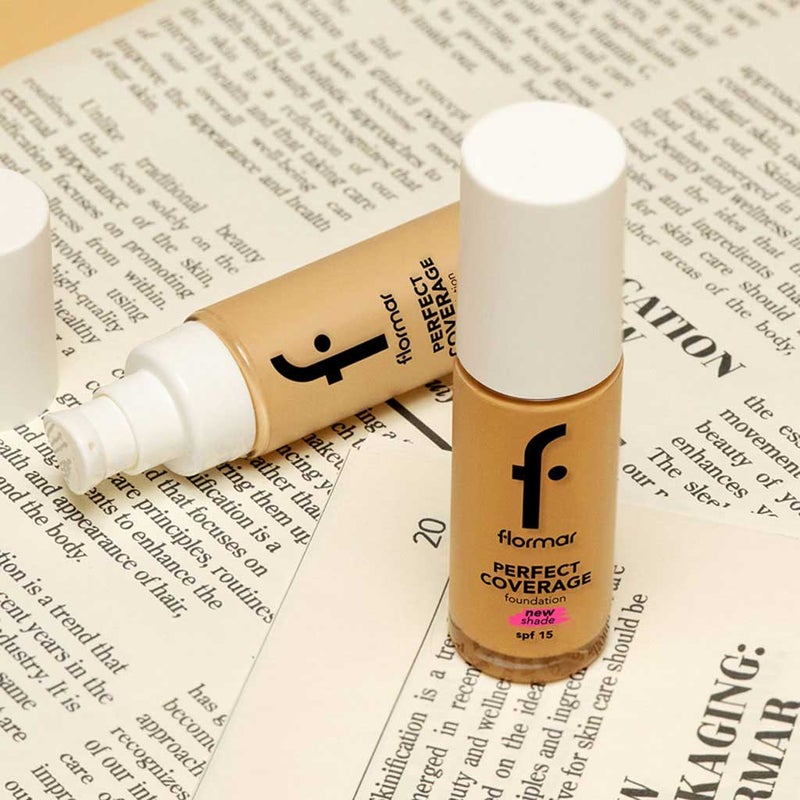 Flormar Perfect Coverage Foundation SPF15 30g - Shade 101 Pastelle 