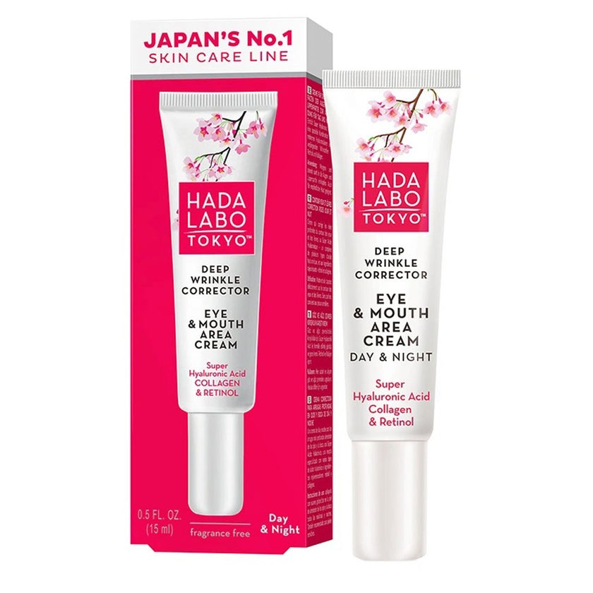 Hada Labo Tokyo Deep Wrinkle Corrector Eye & Mouth Area Cream 15ml