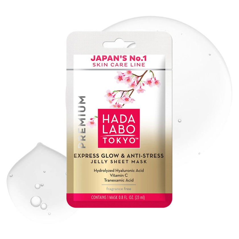 Hada Labo Tokyo Express Glow & Anti Stress Jelly Face Sheet Mask 23ml