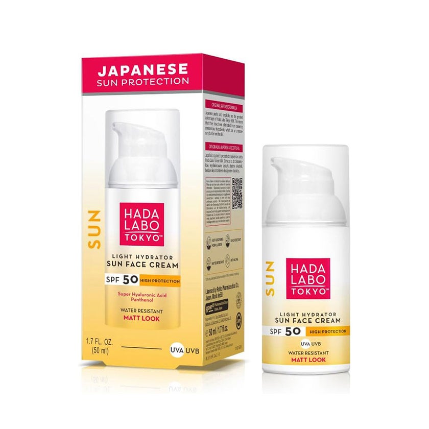 Hada Labo Tokyo Light Hydrator SPF 50 Sun Face Cream With Matt Look 50ml