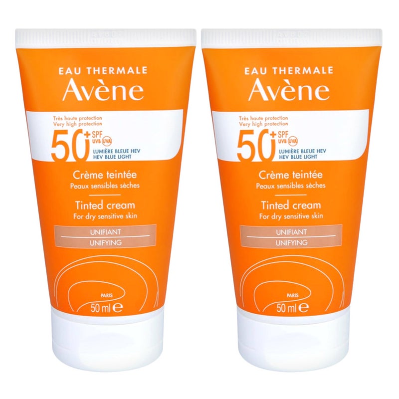 Avene Very High Protection SPF50+ Tinted Cream For Dry Sensitive Skin 50ml - PROMO PACK