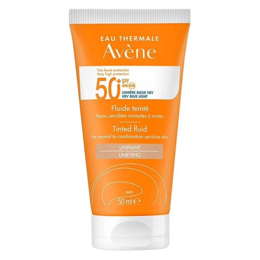 Avene Tinted SPF50+ Unifying Ultra-Light Sunscreen Fluid 50ml - PROMO PACK 