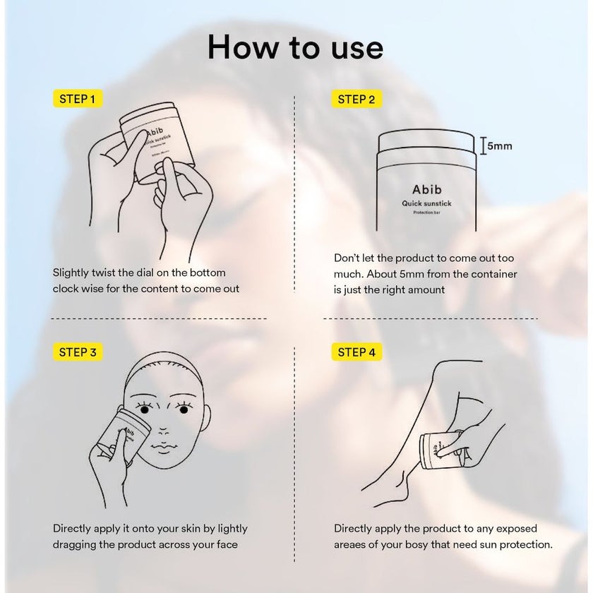 Abib SPF50+ PA++++ Quick Sunstick Protection Bar 22g