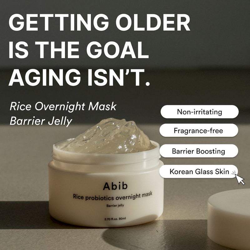 Abib Barrier Jelly Rice Probiotics Overnight Face Mask 80ml