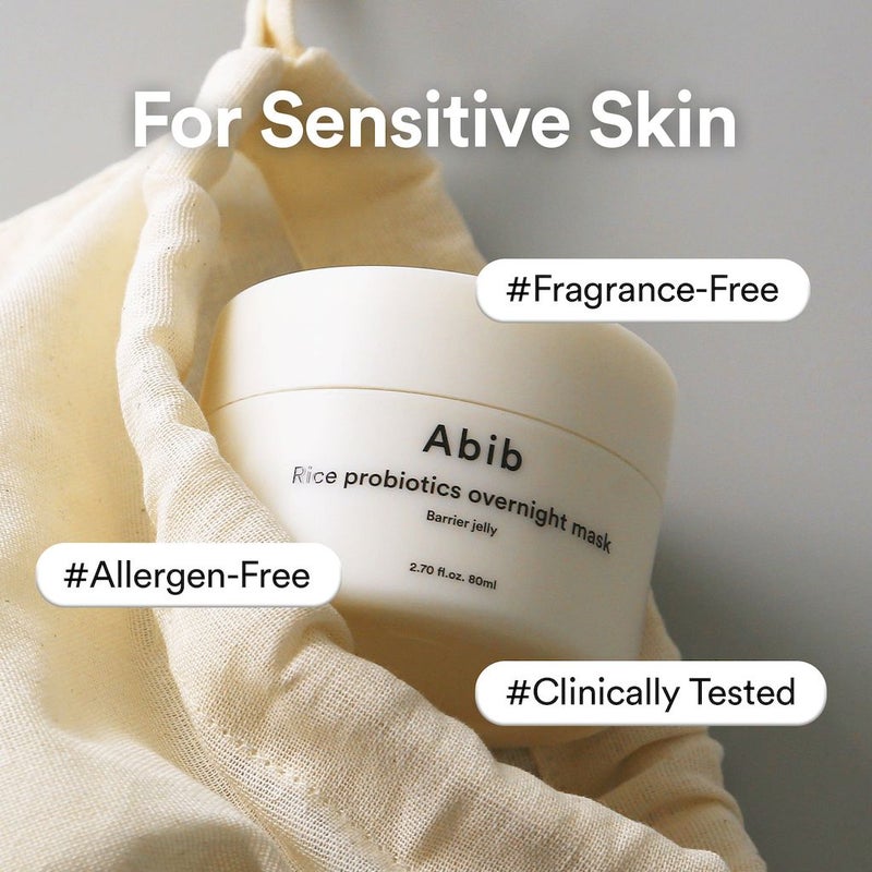 Abib Barrier Jelly Rice Probiotics Overnight Face Mask 80ml