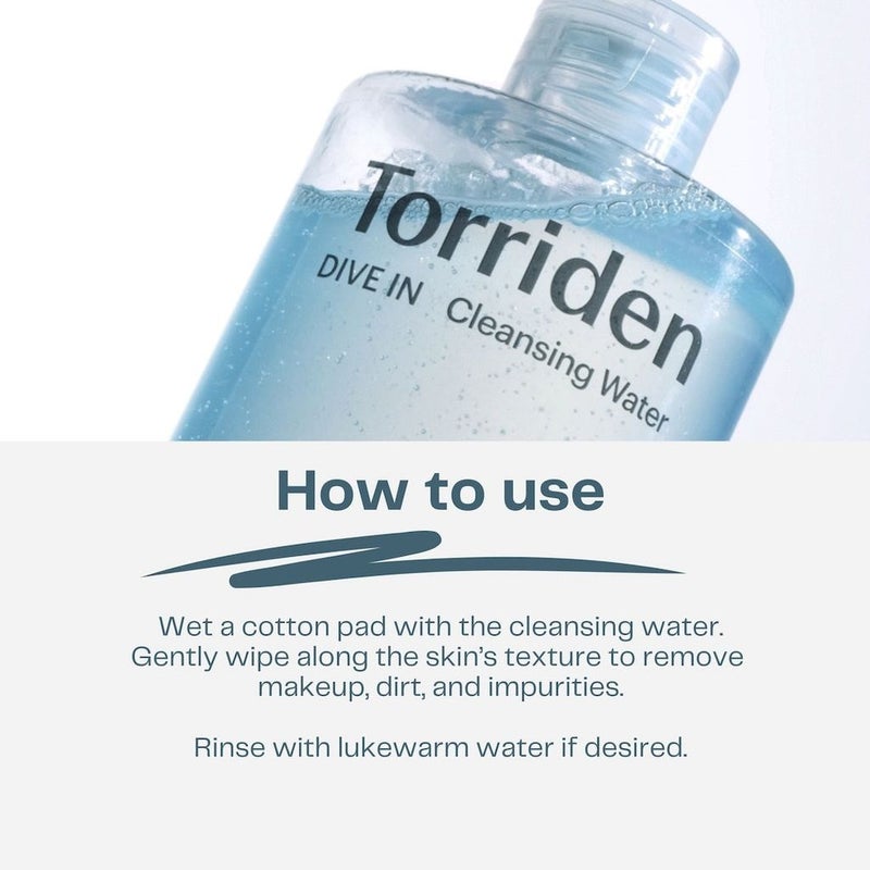 Torriden Dive In Hyaluronic Acid Cleansing Water 400ml