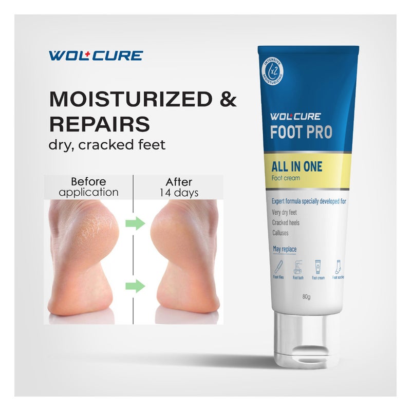 Wolcure Foot Pro All In One Foot Cream For Cracked Heel 80g