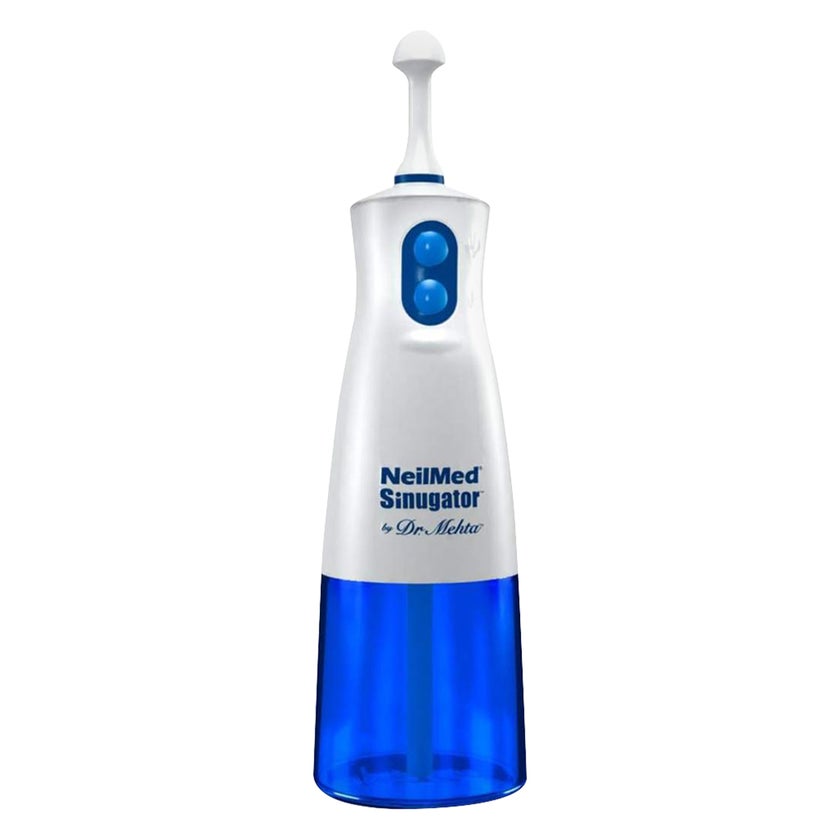 NeilMed Sinugator Cordless Pulsating Nasal Wash With 30 Sinus Rinse