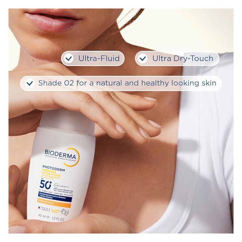 Bioderma Photoderm Xdefense Ultra Fluid SPF50+ Sunscreen 40ml - Shade 02 Light Tinted