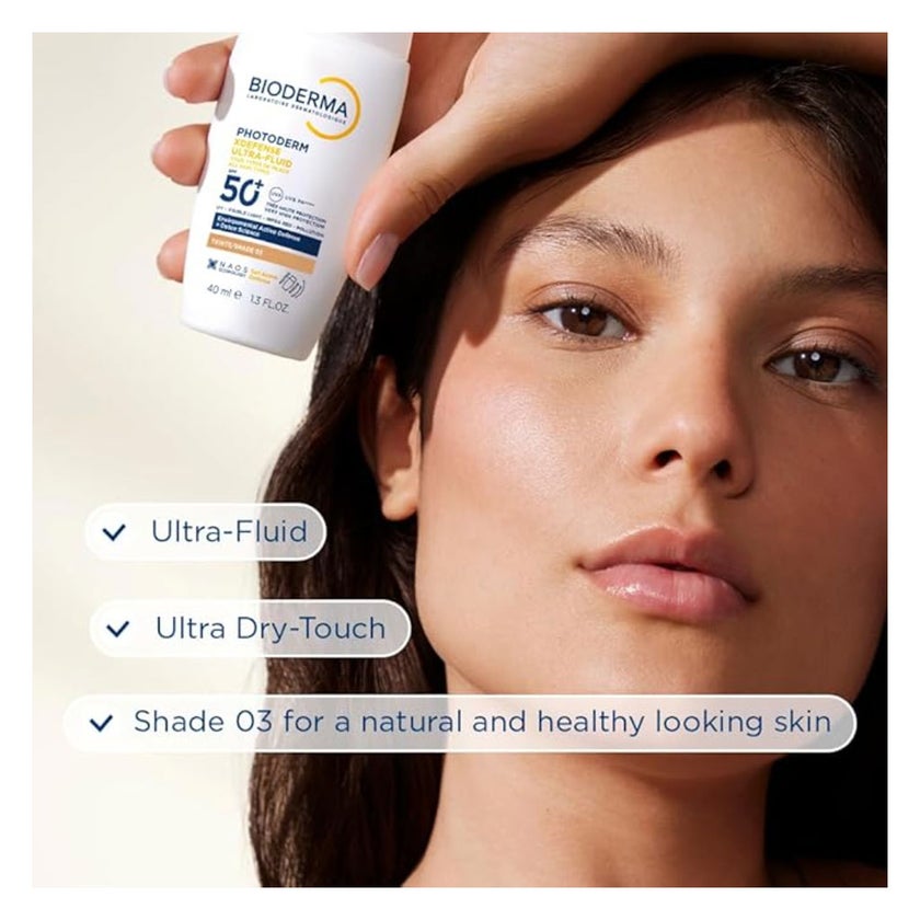 Bioderma Photoderm Xdefense Ultra Fluid SPF50+ Sunscreen 40ml - Shade 03 Golden Tinted