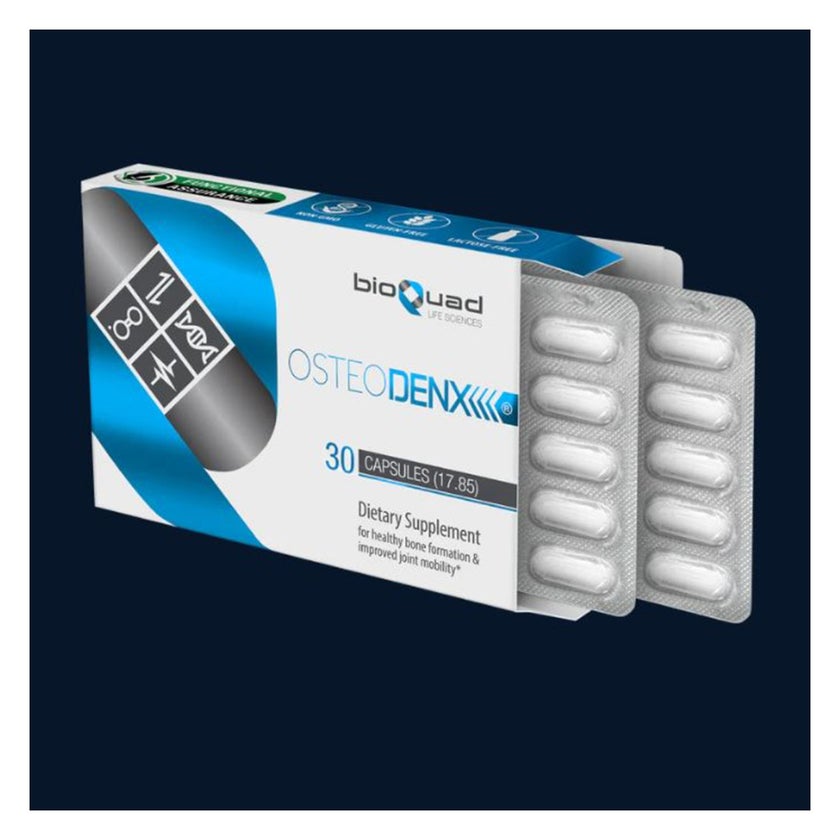BioQuad Osteodenx Dietary Supplement Capsules For Bone & Joint Support, Pack of 30’s
