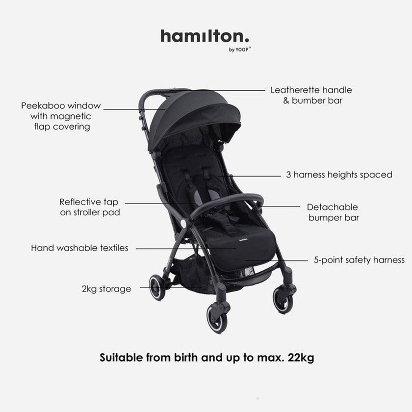 Hamilton by Yoop X1 Premium Baby Stroller - Green
