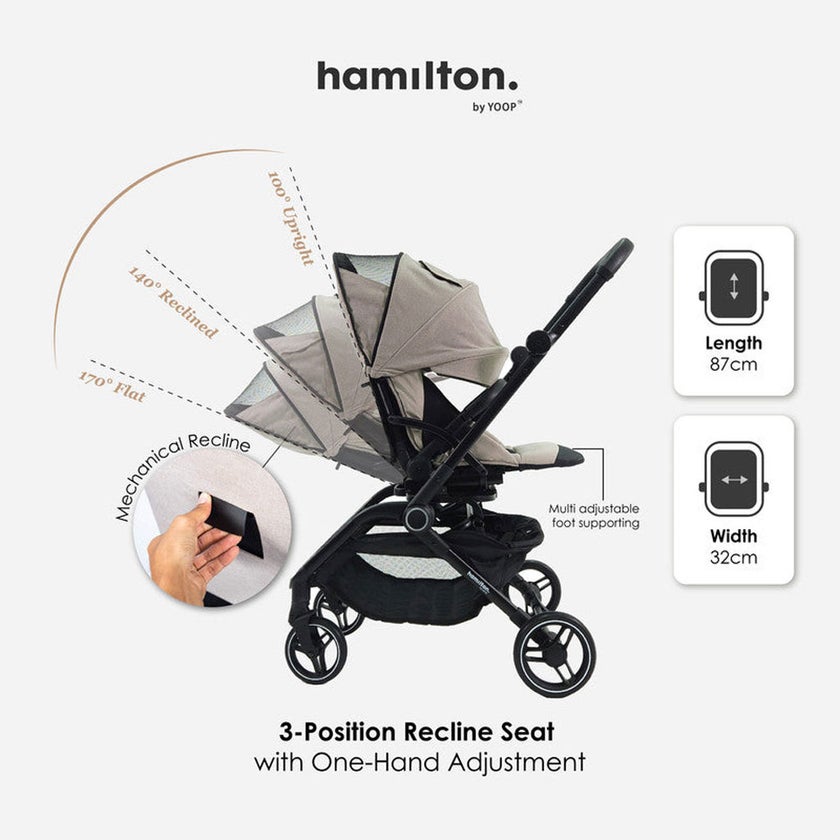 Hamilton by Yoop T1 Premium Baby Stroller - Khaki