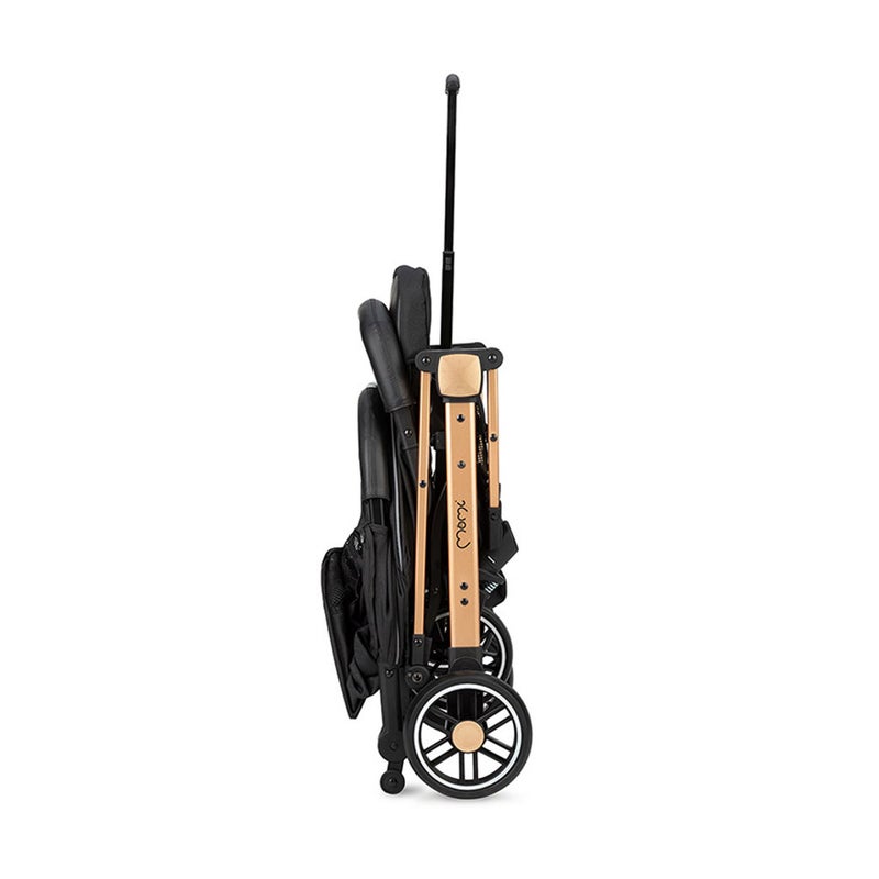 MoMi Estelle Gold Baby Stroller - Black