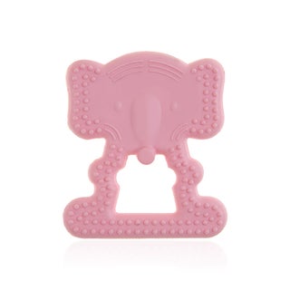 Babyjem Baby Teethering Elephant Gloves For 3+ Month - Pink