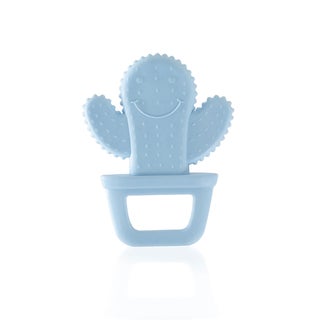 Babyjem Soft Teether Cactus Shape, For 3+ Months Baby - Blue