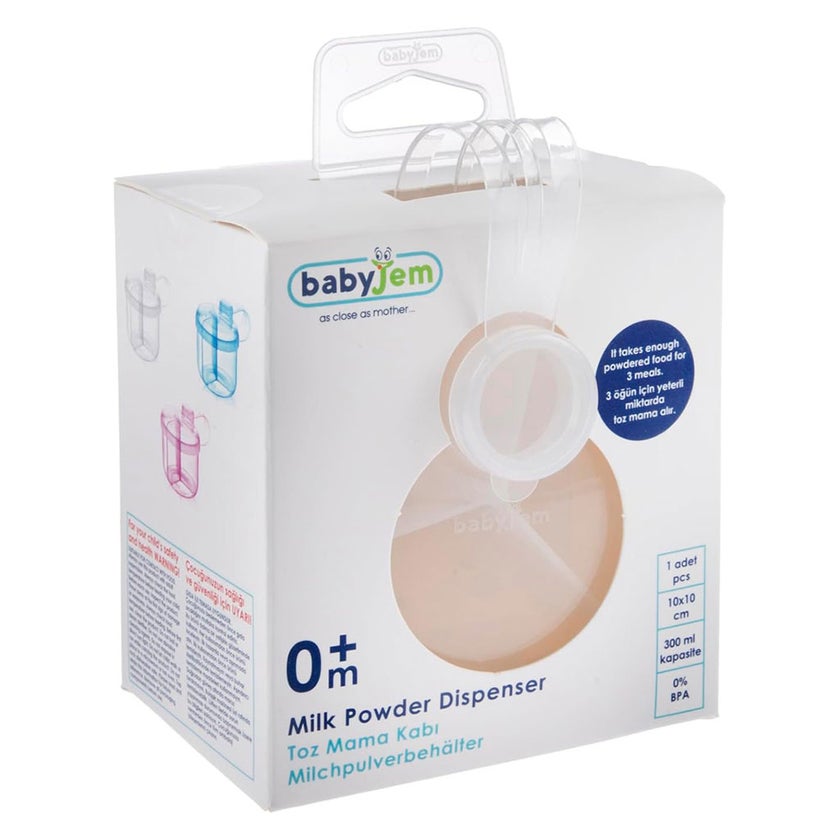 Babyjem Milk Powder Dispenser Container - White