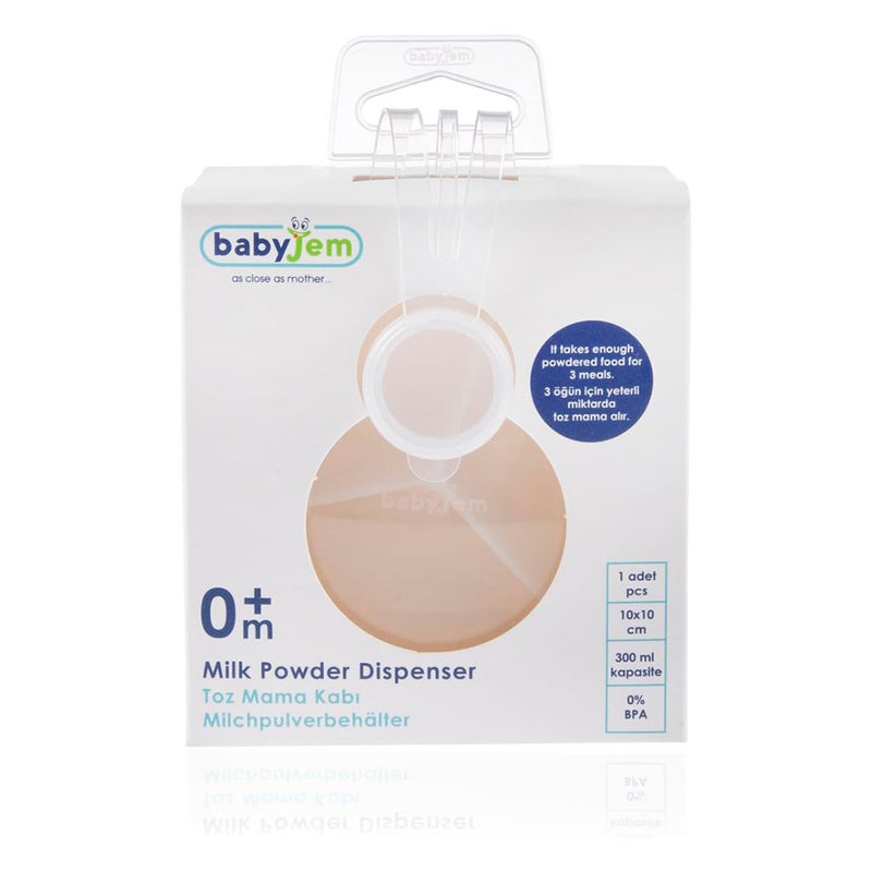Babyjem Milk Powder Dispenser Container - White