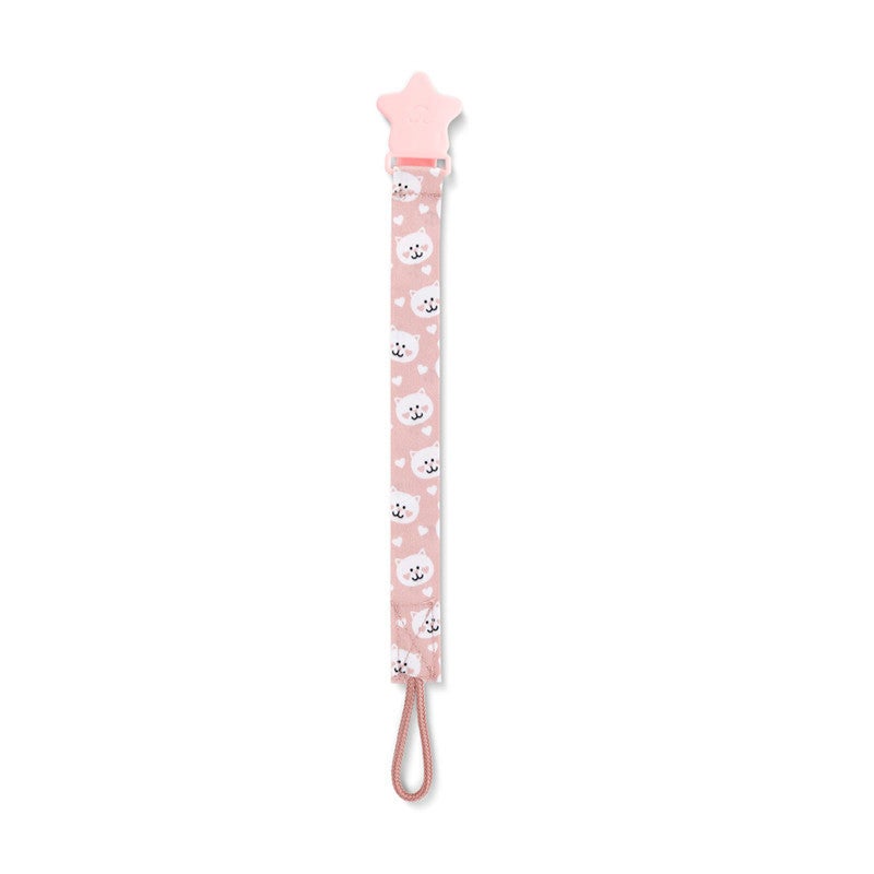 Babyjem Printed Baby Pacifier Holder - Pink