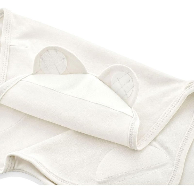 Babyjem Baby Cotton Swaddle For 0-4 Months - Ecru