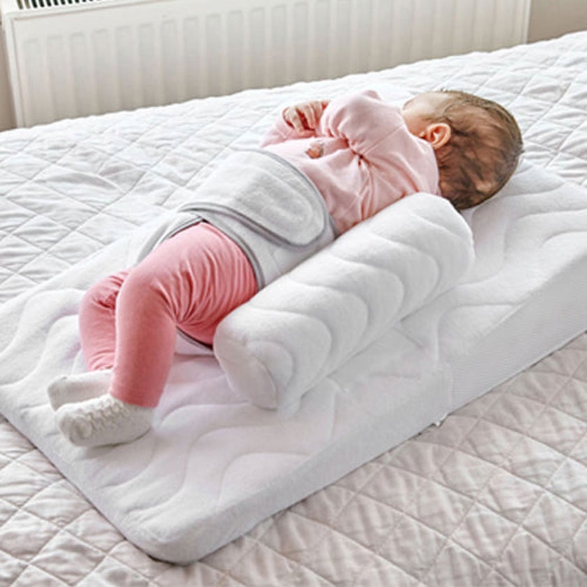Babyjem Baby Reflux Pillow With Belt For 0-6 Months - White