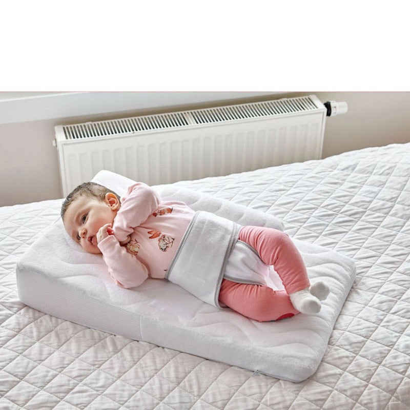 Babyjem Baby Reflux Pillow With Belt For 0-6 Months - White