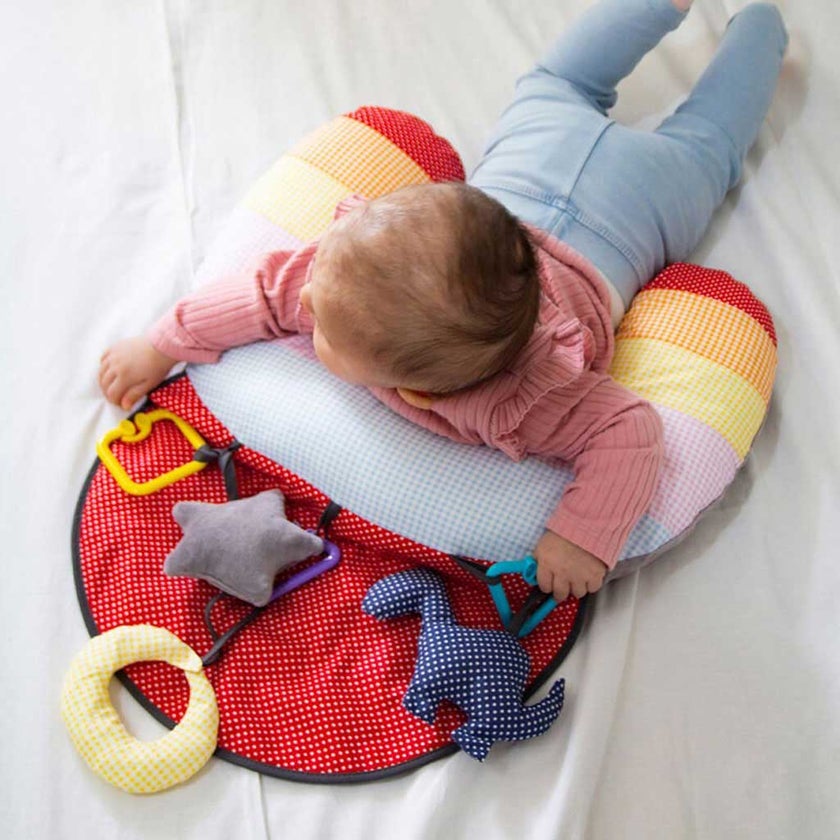 Babyjem Baby Tummy Time Pillow with Toys For 0-6 Months