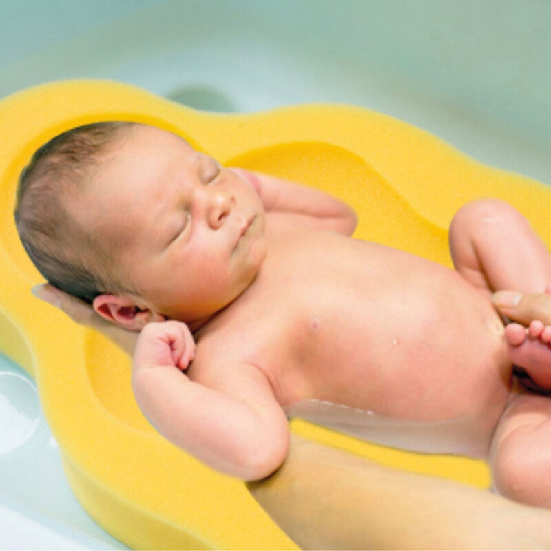 Babyjem Baby Bath Sponge For 0 To 1 Year Infant, Color - Yellow