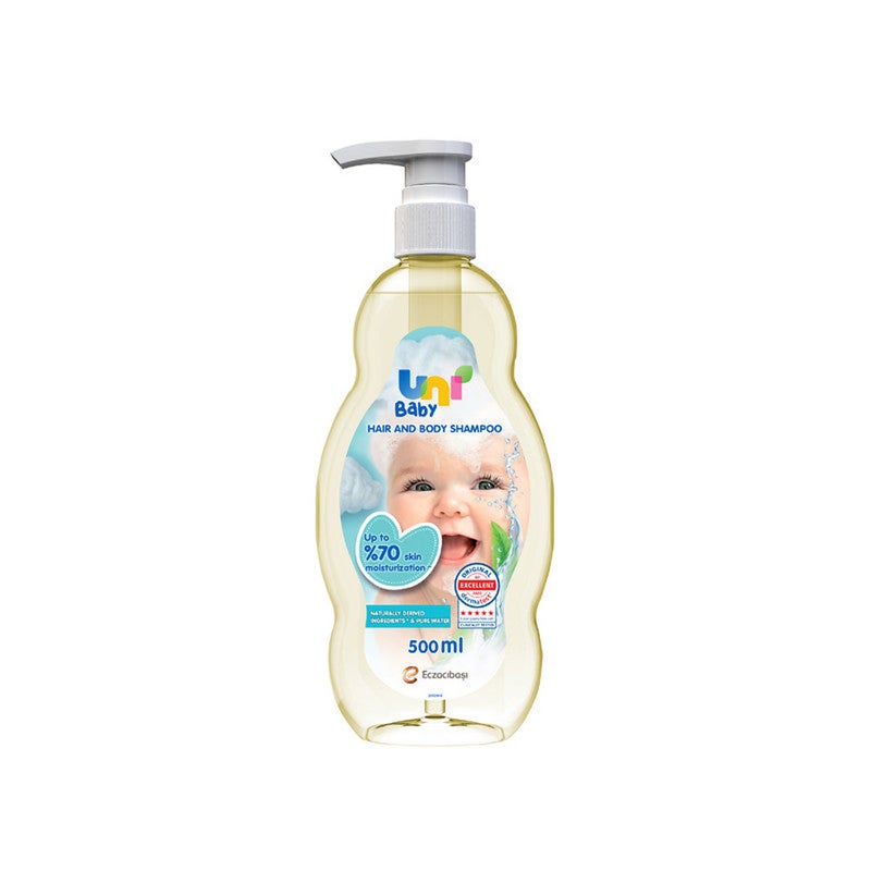 Uni Baby Hair & Body Moisturizing Shampoo 500ml
