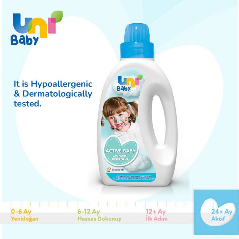 Uni Baby Active Baby Laundry Detergent Liquid 1500ml